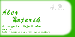 alex majerik business card